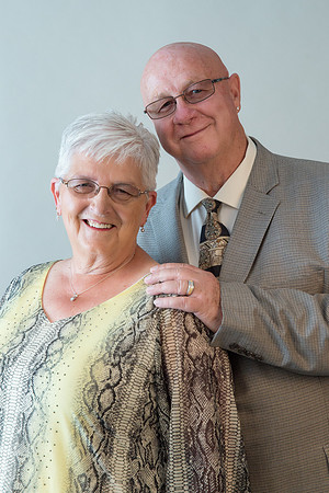 Couple celebrating 50th anniversary portrait