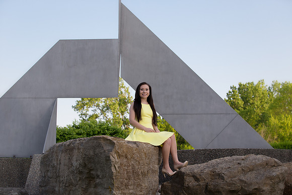 Scholarship student at her alma mater